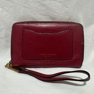 Marc Jacobs Red Leather Wristlet